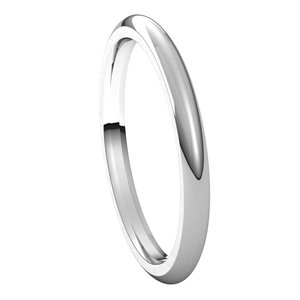 Sterling Silver 2 mm Half Round Comfort Fit Band Size 2 - BN & CO JEWELRY