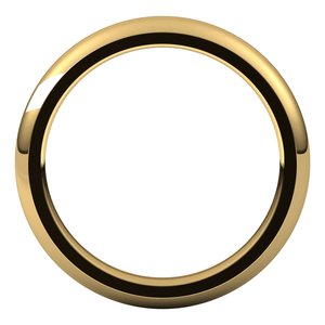 10K Yellow 3 mm Half Round Comfort Fit Band Size 11 - BN & CO JEWELRY