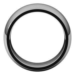10K White 10 mm Half Round Comfort Fit Band Size 10.5 - BN & CO JEWELRY