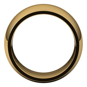 14K Yellow 11 mm Half Round Comfort Fit Band - BN & CO JEWELRY