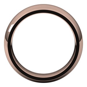 14K Rose 7 mm Half Round Comfort Fit Band - BN & CO JEWELRY
