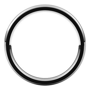 14K White 2.5 mm Comfort Fit Edge Band Size 5 - BN & CO JEWELRY