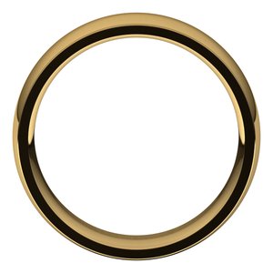 10K Yellow 7 mm Comfort Fit Edge Band - BN & CO JEWELRY