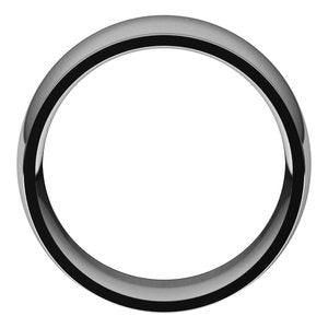 14K White 10 mm Comfort Fit Edge Band Size 10 - BN & CO JEWELRY