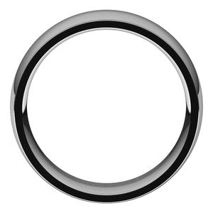 14K White 8 mm Comfort Fit Edge Band Size 10 - BN & CO JEWELRY