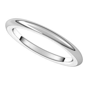14K White 2 mm Heavyweight Comfort-Fit Band - BN & CO JEWELRY