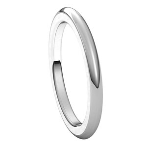 14K White 2 mm Heavyweight Comfort-Fit Band - BN & CO JEWELRY