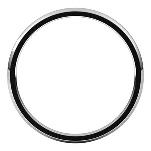 Platinum 1.5 mm Half Round Comfort Fit Light Band Size 4.5 - BN & CO JEWELRY