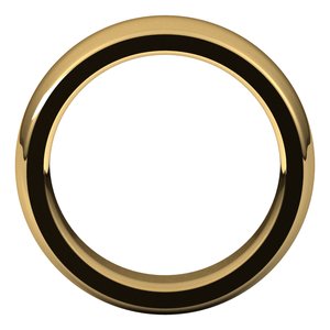 14K Yellow 7 mm Half Round Comfort Fit Heavy Band - BN & CO JEWELRY