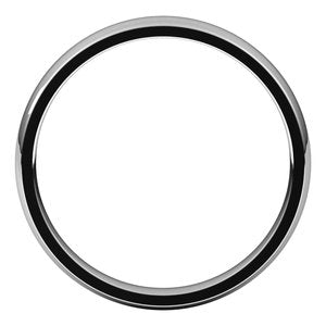 Sterling Silver 3 mm Half Round Comfort Fit Light Band Size 11.5 - BN & CO JEWELRY