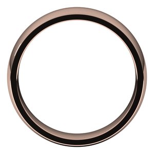 14K Rose 5 mm Half Round Comfort Fit Light Band Size 6.5 - BN & CO JEWELRY