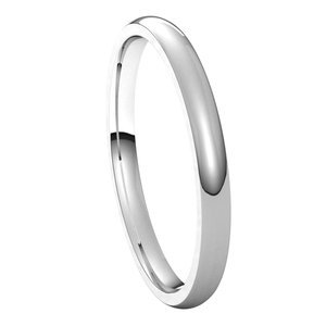 Sterling Silver 2 mm Half Round Comfort Fit Light Band Size 10.5 - BN & CO JEWELRY