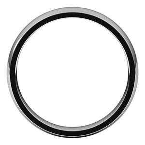 14K White 4 mm Half Round Comfort Fit Light Band Size 13 - BN & CO JEWELRY