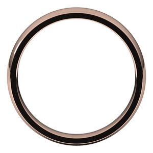 10K Rose 4 mm Half Round Comfort Fit Light Band - BN & CO JEWELRY