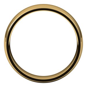 10K Yellow 5.5 mm Half Round Comfort Fit Light Band Size 9 - BN & CO JEWELRY