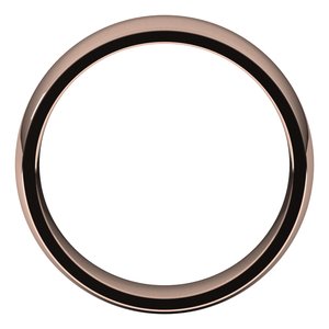 10K Rose 6 mm Half Round Comfort Fit Light Band - BN & CO JEWELRY