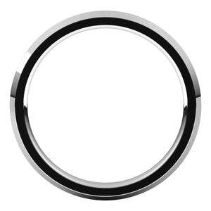 14K White 2 mm Knife Edge Comfort Fit Band Size 6.5 - BN & CO JEWELRY