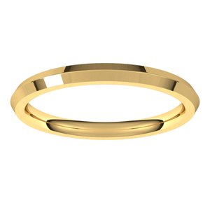 14K Yellow 2 mm Knife Edge Comfort Fit Band Size 4 - BN & CO JEWELRY
