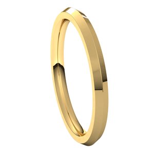 14K Yellow 2 mm Knife Edge Comfort Fit Band Size 7 - BN & CO JEWELRY