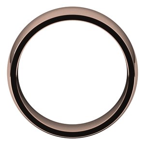 10K Rose 8 mm Half Round Comfort Fit Light Band - BN & CO JEWELRY
