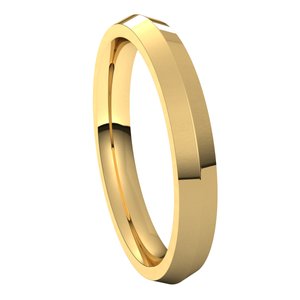 10K Yellow 3 mm Knife Edge Comfort Fit Band Size 7 - BN & CO JEWELRY