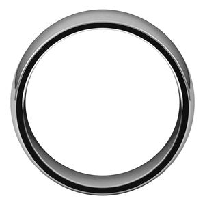 14K White 9 mm Half Round Comfort Fit Light Band Size 11 - BN & CO JEWELRY