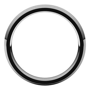 14K White 4 mm Knife Edge Comfort Fit Band Size 6.5 - BN & CO JEWELRY