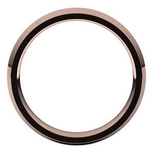 14K Rose 4 mm Knife Edge Comfort Fit Band Size 9.5 - BN & CO JEWELRY