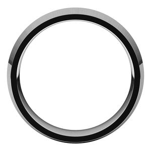 10K White 6 mm Knife Edge Comfort Fit Band Size 11 - BN & CO JEWELRY