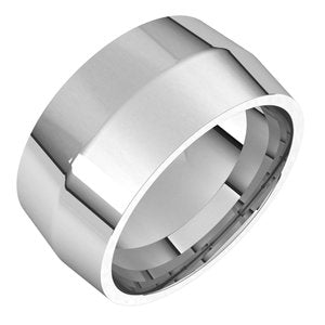 18K White 10 mm Knife Edge Comfort Fit Band Size 6 - BN & CO JEWELRY