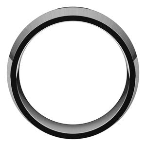 18K White 10 mm Knife Edge Comfort Fit Band Size 6 - BN & CO JEWELRY