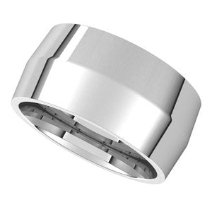18K White 10 mm Knife Edge Comfort Fit Band Size 6 - BN & CO JEWELRY