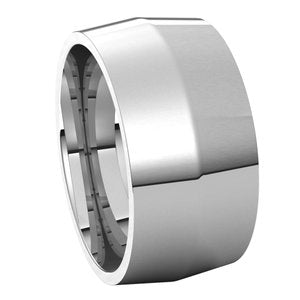 18K White 10 mm Knife Edge Comfort Fit Band Size 6 - BN & CO JEWELRY