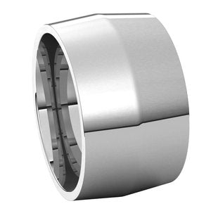 Platinum 12 mm Knife Edge Comfort Fit Band Size 6.5 - BN & CO JEWELRY