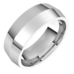 Sterling Silver 7 mm Knife Edge Comfort Fit Band - BN & CO JEWELRY