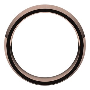 14K Rose 7 mm Knife Edge Comfort Fit Band - BN & CO JEWELRY