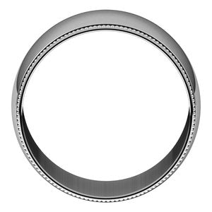 Milgrain Half Round Light Bands - BN & CO JEWELRY