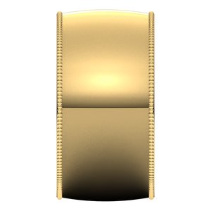 18K Yellow 10 mm Milgrain Half Round Comfort Fit Band Size 12.5 - BN & CO JEWELRY