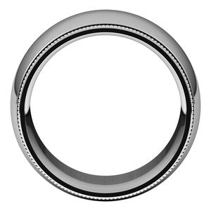 Sterling Silver 12 mm Milgrain Half Round Comfort Fit Band Size 11 - BN & CO JEWELRY