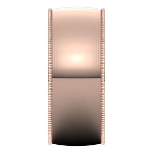 14K Rose 8 mm Milgrain Half Round Light Band Size 10 - BN & CO JEWELRY