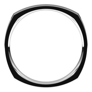 14K White 2.5 mm Square Comfort Fit Band Size 7 - BN & CO JEWELRY