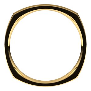 14K Yellow 2.5 mm Square Comfort Fit Band Size 6 - BN & CO JEWELRY