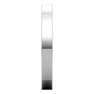 14K White 2.5 mm Square Comfort Fit Band Size 7 - BN & CO JEWELRY