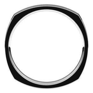 14K White 3 mm Square Comfort Fit Band Size 6 - BN & CO JEWELRY