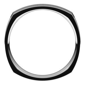 10K White 4 mm Square Comfort Fit Band Size 10 - BN & CO JEWELRY