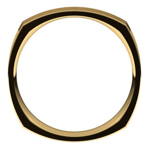 10K Yellow 4 mm Square Comfort Fit Band Size 10 - BN & CO JEWELRY
