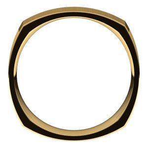 14K Yellow 5 mm Square Comfort Fit Band Size 8.5 - BN & CO JEWELRY
