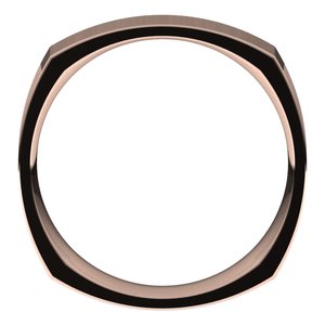 14K Rose 5 mm Square Comfort Fit Band Size 9 - BN & CO JEWELRY