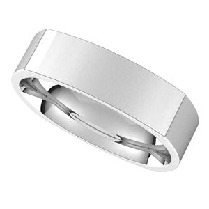 Sterling Silver 5 mm Square Comfort-Fit Band Size 11 - BN & CO JEWELRY