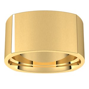 10K Yellow 10 mm Square Comfort Fit Band Size 6 - BN & CO JEWELRY